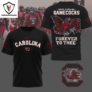 South Carolina Gamecocks Forever To Thee 3D T-Shirt – Black