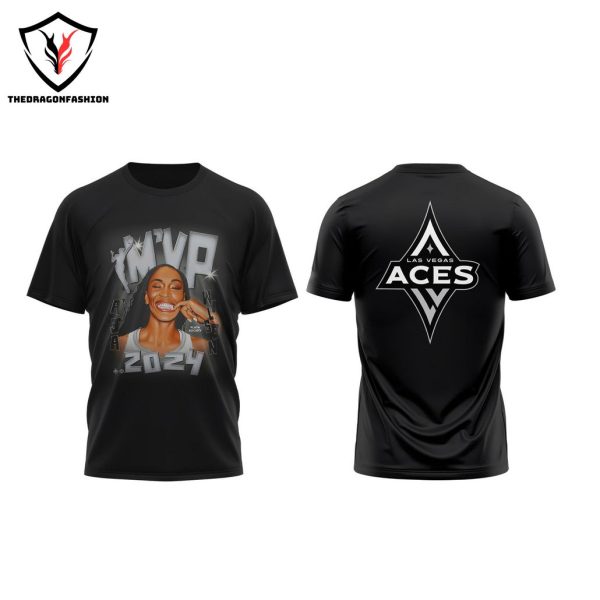 Las Vegas Aces Aja Wilson 2024 MVP 3D T-Shirt