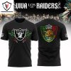 Las Vegas Raiders 2024 Mexico Is Independence Day 3D T-Shirt – Black