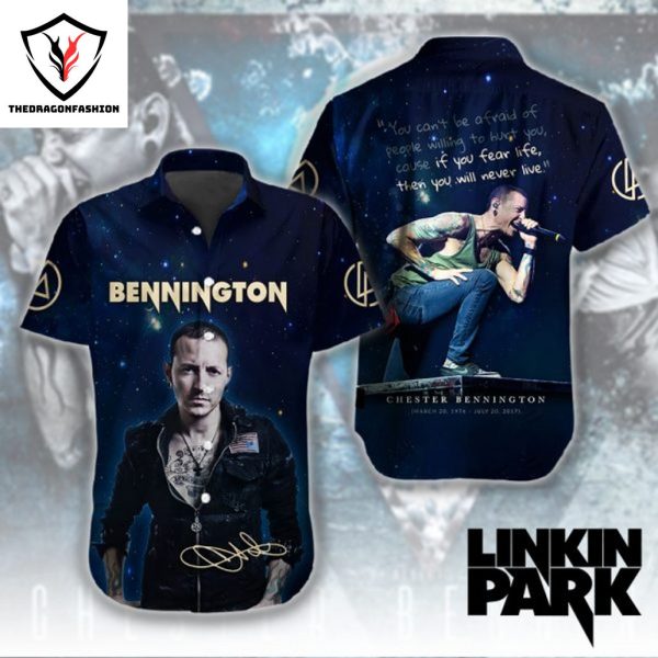 Linkin Park x Chester Bennington Signature Hawaiian Shirt