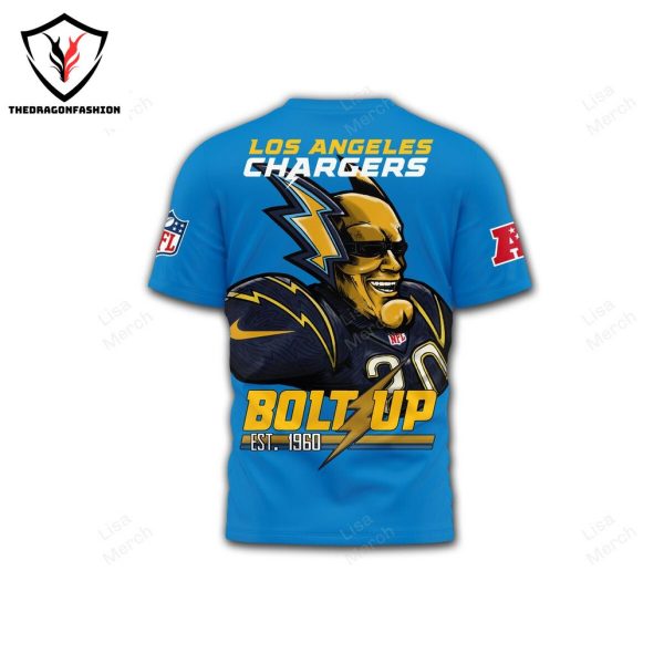 Los Angeles Chargers Bolt Up 3D T-Shirt