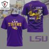 LSU Tigers Geaux Tigers 3D T-Shirt – Black