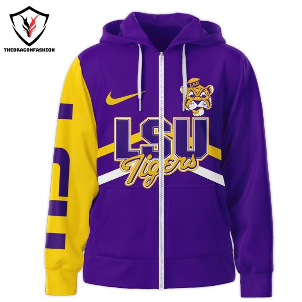 LSU Tigers Geaux Tigers Design Zip Hoodie