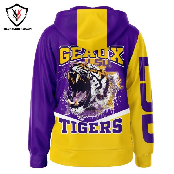 LSU Tigers Geaux Tigers Design Zip Hoodie