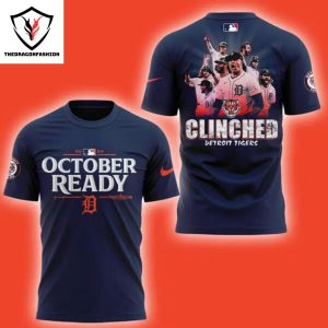 Detroit Tigers Fanatics 2024 Postseason Locker Room 3D T-Shirt – Blue