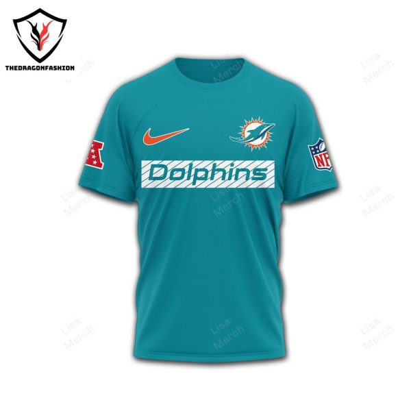 Miami Dolphins Go Fins Design 3D T-Shirt