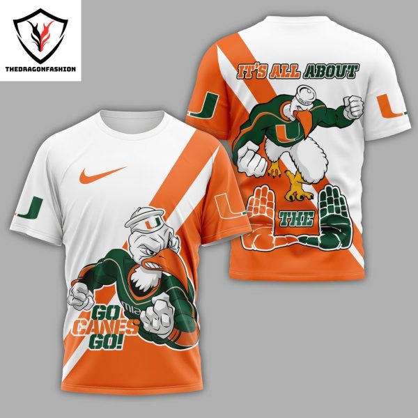 Miami Hurricanes Go Canes Go 3D T-Shirt