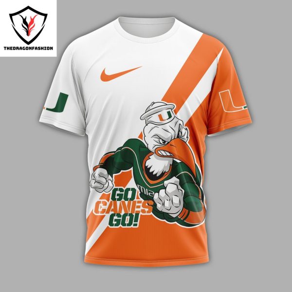 Miami Hurricanes Go Canes Go 3D T-Shirt