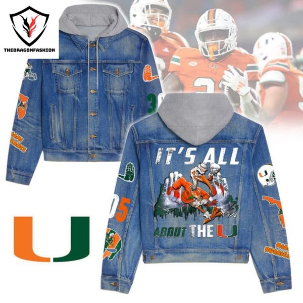 Miami Hurricanes It All About The Hurricanes Hooded Denim Jacket