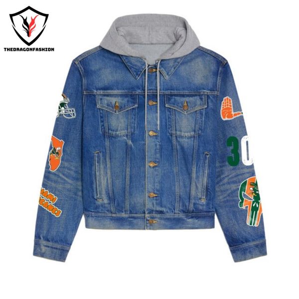 Miami Hurricanes It All About The Hurricanes Hooded Denim Jacket