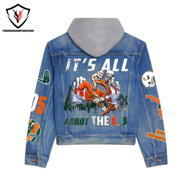 Miami Hurricanes It All About The Hurricanes Hooded Denim Jacket