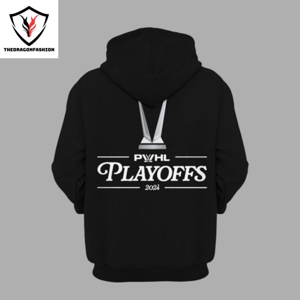 Minnesota Frost PWHL Playoff 2024 Design Hoodie – Black