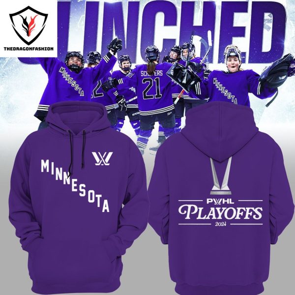 Minnesota Frost PWHL Playoff 2024 Design Hoodie – Purple