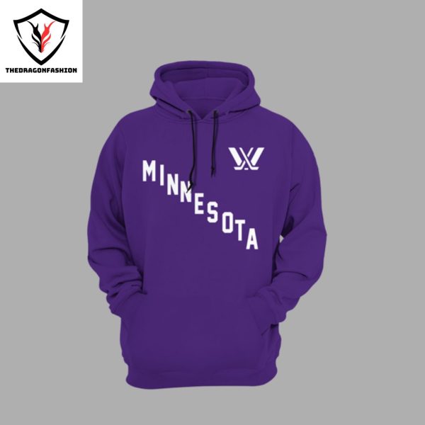 Minnesota Frost PWHL Playoff 2024 Design Hoodie – Purple