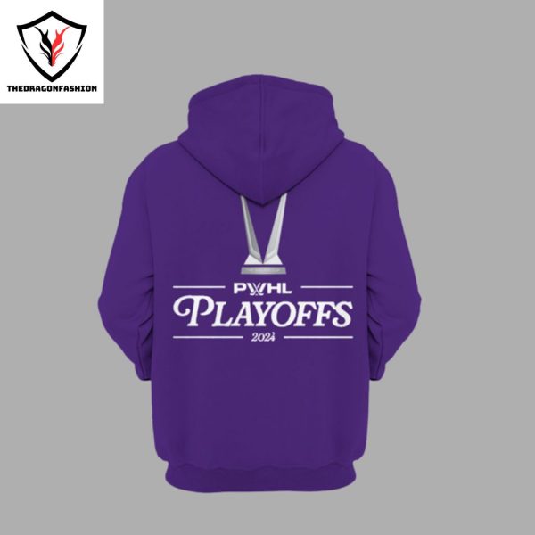 Minnesota Frost PWHL Playoff 2024 Design Hoodie – Purple