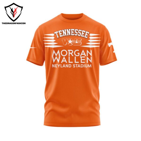 Morgan Wallen Live Knoxville Tennessee Sept 20 & 22 2024 3D T-Shirt – Orange