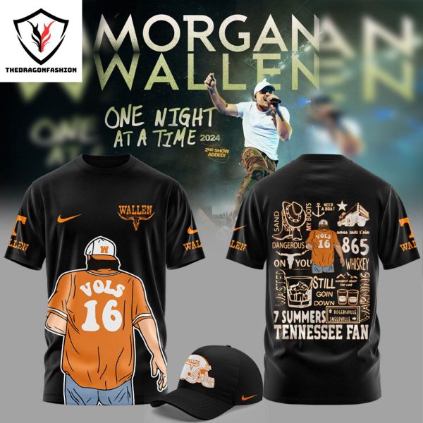 Morgan Wallen x Tennessee Volunteers 7 Summers 3D T-Shirt – Black