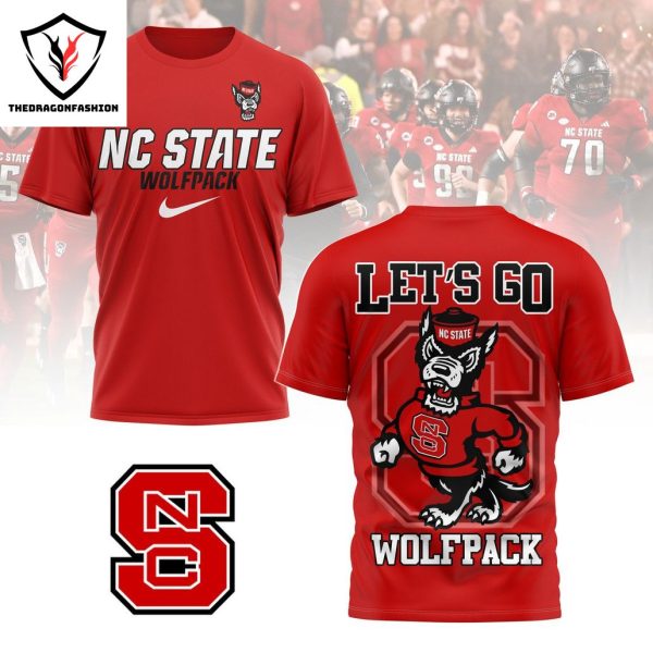 NC State Wolfpack Let Go 3D T-Shirt – Red