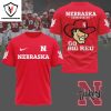 Nebraska Cornhuskers Go Big Red 3D T-Shirt – White