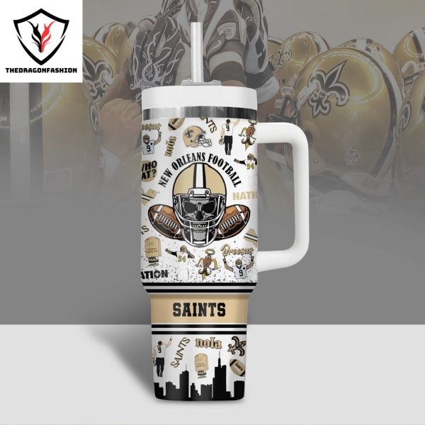 New Orleans Saints – Who Dat Tumbler With Handle And Straw