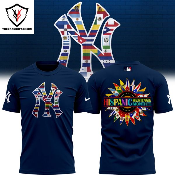 New York Yankees Happy Hispanic Heritage Month 2024 3D T-Shirt