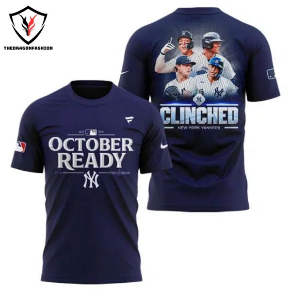 October Ready New York Yankees 2024 Postseason 3D T-Shirt