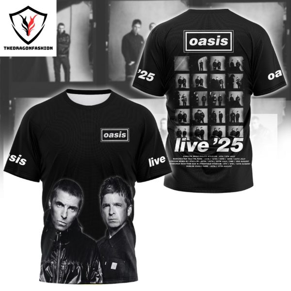 Oasis Live 25 Design 3D T-Shirt