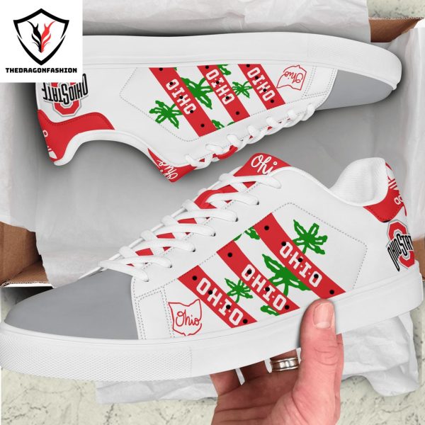 Ohio State Buckeyes Logo Stan Smith Shoes