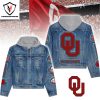 Oklahoma Sooners Football Sooner Nation Boomer Sooners Hooded Denim Jacket