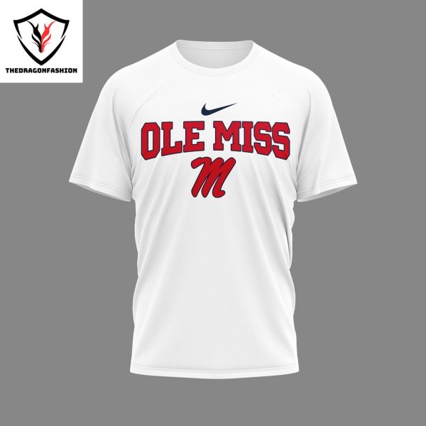 Ole Miss Rebels Hotty Toddy 3D T-Shirt -White