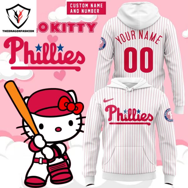 Personalized 2024 Philadelphia Phillies x Hello Kitty Night Hoodie