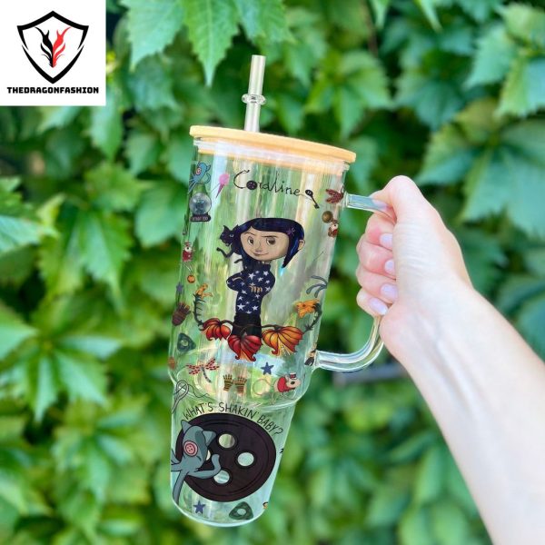 Personalized Coraline Welcome Home Tumbler With Handle And Straw