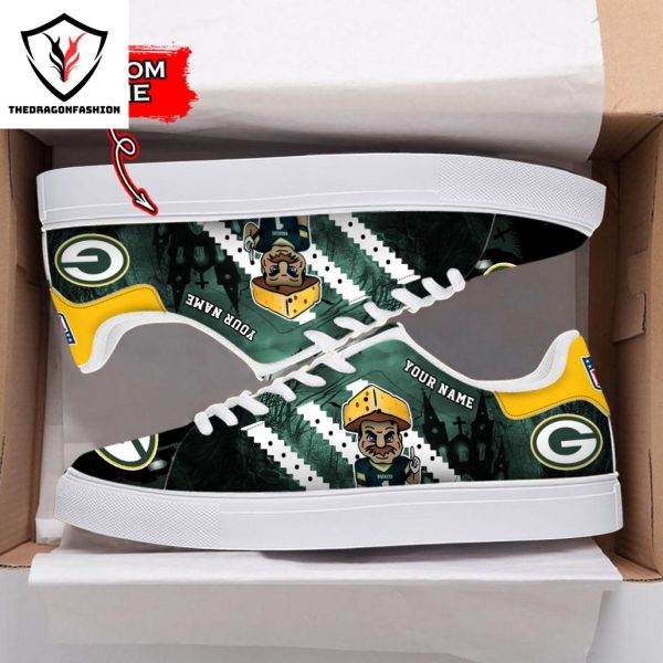 Personalized Green Bay Packers Happy Halloween Stan Smith Shoes