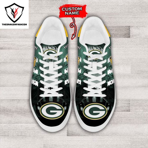 Personalized Green Bay Packers Happy Halloween Stan Smith Shoes