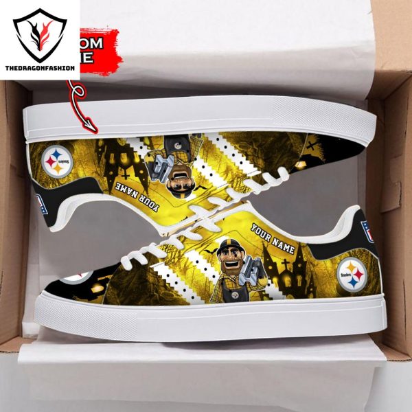 Personalized Pittsburgh Steelers Happy Halloween Stan Smith Shoes