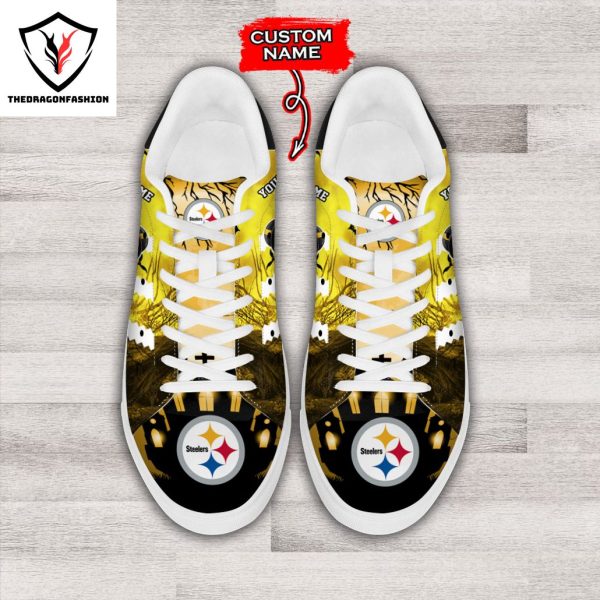 Personalized Pittsburgh Steelers Happy Halloween Stan Smith Shoes