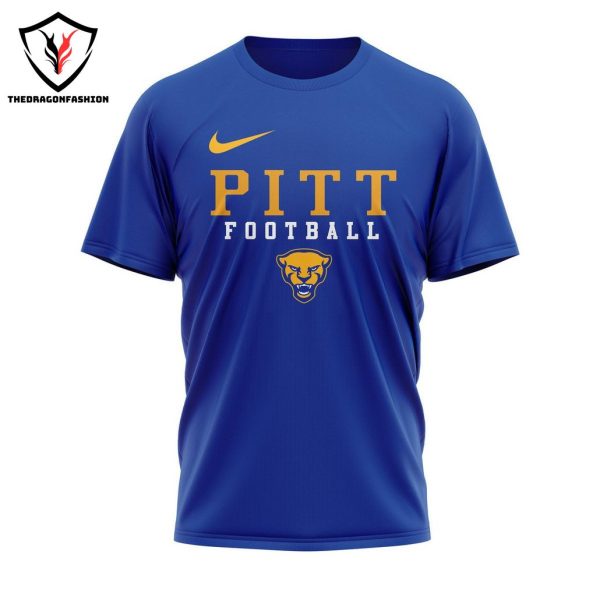 Pitt Panthers Football Hall Yeah 3D T-Shirt – Blue