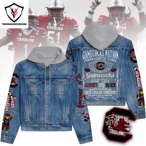 South Carolina Gamecocks Football – Gamecocks Nation Forever To Thee Hooded Denim Jacket