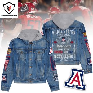 Arizona Wildcats – Wildcats Nation Bear Down Hooded Denim Jacket