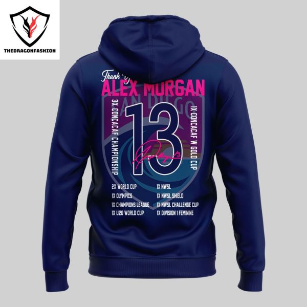 San D13Goat Thank You Alex Morgan Signature Design Hoodie