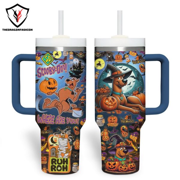 Scooby-Doo Where Are You Tumbler With Handle And Straw