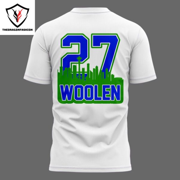 Seattle Seahawks Tariq Woolen 27 3D T-Shirt