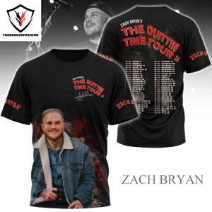 Zach Bryan – The Quittin Time Tour 20 3D T-Shirt