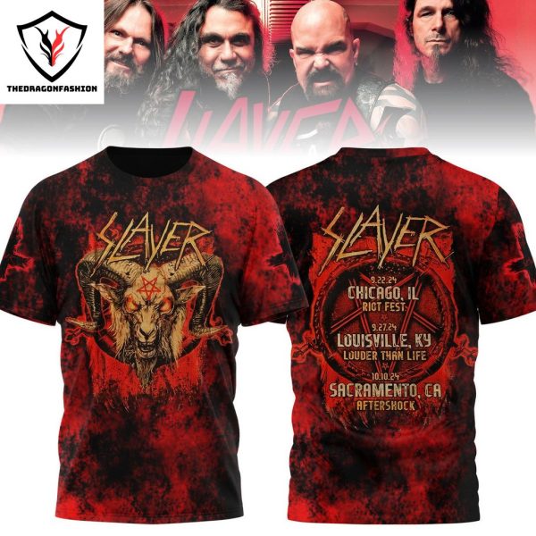 Slayer 2024 Tour 3D T-Shirt