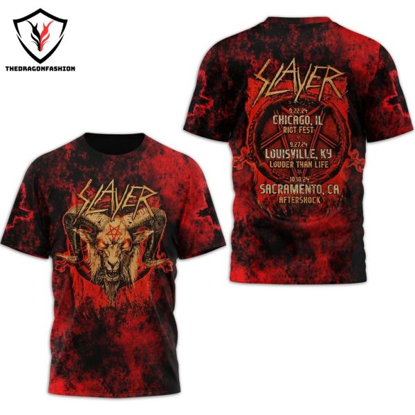 Slayer 2024 Tour 3D T-Shirt