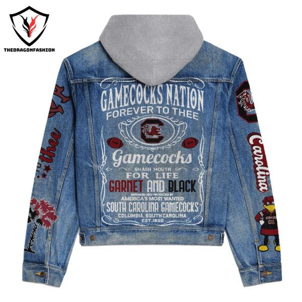 South Carolina Gamecocks Football – Gamecocks Nation Forever To Thee Hooded Denim Jacket