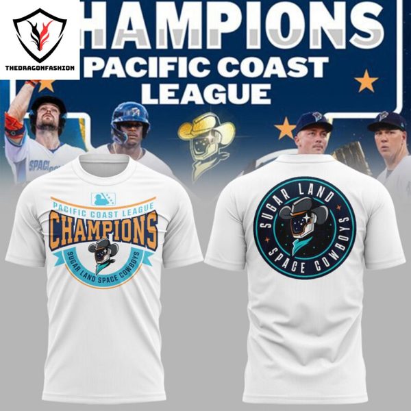 Sugar Land Space Cowboys Pacific Coast League Champions 3D T-Shirt