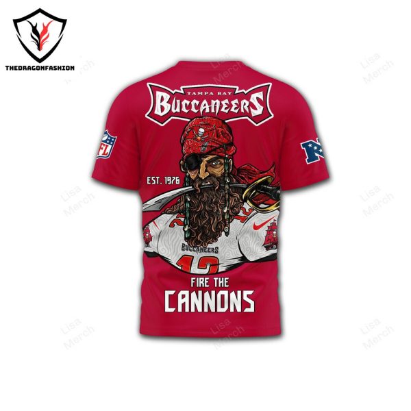 Tampa Bay Buccaneers Fire The Cannons 3D T-Shirt