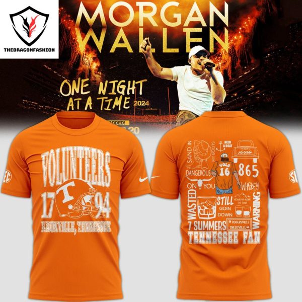 Tennessee Volunteers x Morgan Wallen 3D T-Shirt – Orange