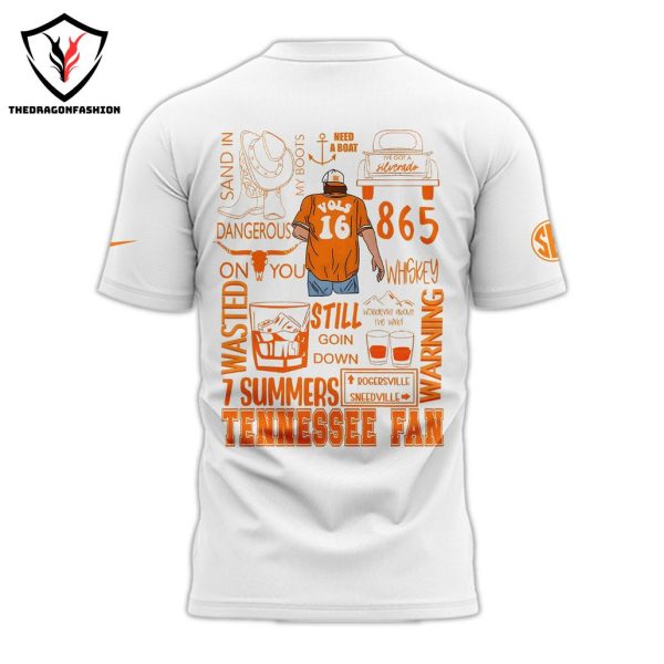 Tennessee Volunteers x Morgan Wallen 3D T-Shirt – White